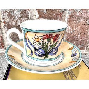 VTG Villeroy Boch Citta Campagna Castellina Cup Saucer NWOT Wedding Registry Gif